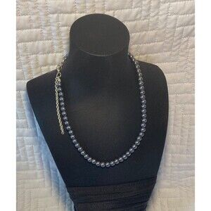16 inch Choker Gray  Pearls Beautiful handc strung knotted